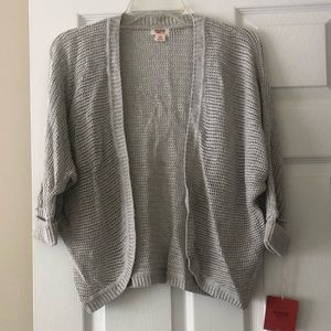 Gray Open Knit Cardigan - Size L - New with Tag!